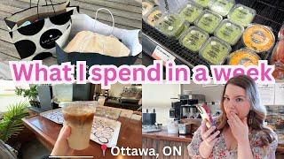 What I spend in a week living in Ottawa, Canada 