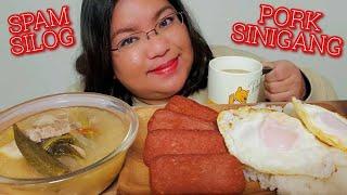 SINIGANG NA BABOY! SPAM SILOG! MUKBANG ASMR | FILIPINO FOOD | MUKBANG PHILIPPINES