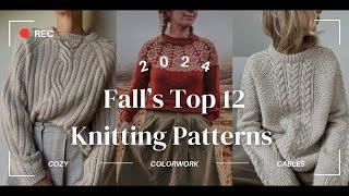 Fall Knits Top Picks 2024 #handknitting #fallfashion #fashionover50