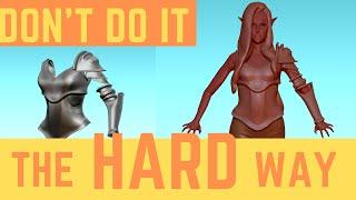 Don't Make Armor the Hard Way  - Zbrush Armor Tutorial - Quick and easy