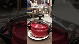 Steamy Pot Rice  #asianchef #chinatown #food #chinesefood #cooking #easyrecipe #yummy #shorts