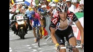 Tour de France 2006 - stage 15 - Alpe dHuez, Frank Schleck vs Damiano Cunego