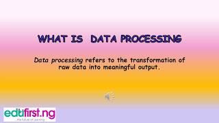 Data Processing | ICT | JSS1