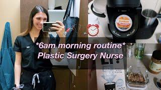 6AM WORK MORNING ROUTINE 2021 | PLASTIC SURGERY NURSE