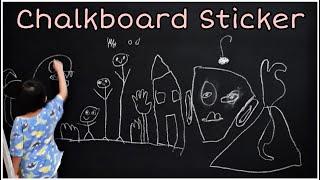 DIY | Peel and Stick l Vinyl Chalkboard Wall Sticker l PERFECT FOR HOMESCHOOLING l Easy