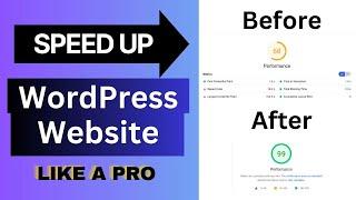 How to speed up your WordPress website for free ? WordPress website speed optimization tutorial 2024