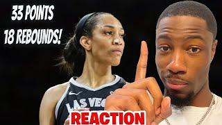 A’JA WILSON IS THE BEST ‍️ dMillionaire REACTION to Las Vegas Aces vs. Atlanta Dream