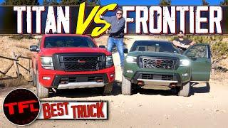 Does The New 2022 Nissan Frontier Pro-4X Crush The Titan Off-Road? Big vs Little Brother Rivalry!