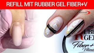 Refill mit Rubber Gel Fiber+V (Vitamins)  | trendnails international