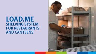 LOAD.ME shelving system for restaurants and canteens #polair #polairgroup #loadme