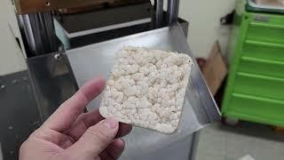 80mm(3.15 inch) Square puffed rice cake machine tested by Rice _ SYP8080S2 from Korea.