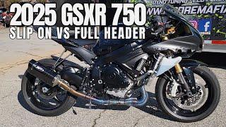 2025 GSXR 750 Slip on Vs Full Header