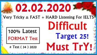 IELTS LISTENING PRACTICE TEST 2020 WITH ANSWERS | 02.02.2020