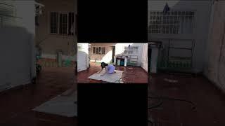 Corte Casinha da Fabricia - Lavando tapete.