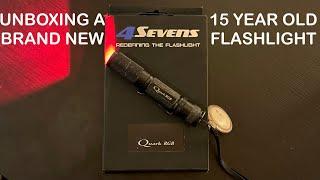 Unboxing and looking at a Brand New Old Stock 4 Sevens Quark RGB Flashlight in 2024