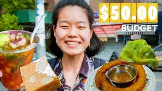 I Ate As Many Different Meals As I Could On A $50 Budget In Jackson Heights | Budget Eats | Delish