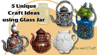 5 Unique Craft Ideas using Glass Jar