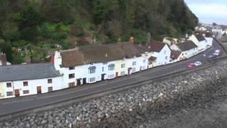 Minehead, Somerset, King Charles III England Coast Path drone footage