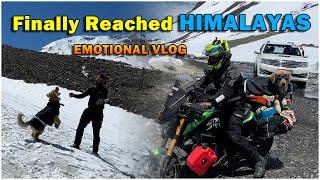 Finally we reached Himalaya on bike | jispa to lek-ladakh | emotional moment 