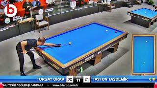 TAYFUN TAŞDEMİR vs TURGAY ORAK | FİNAL 1/4 |  3 Cushion Billiards TÜRKİYE Championship STAGE 1 2024