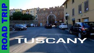 ROAD TRIP TUSCANY ITALY │from Siena to Lucignano 4K │Scenic Drive