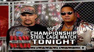 Stone Cold Vs The Rock WWF Championship Steel Cage Match Part 1