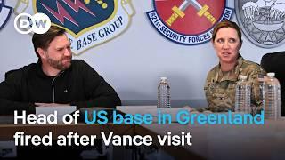 Why has the US' Greenland military base commander been fired? | DW News
