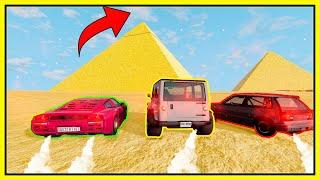 NOVA SÈRIE, SALTANDO COM CARROS NAS PIRAMIDES DO EGITO,GQ GAMES E TAFFINHO! BeamNG.drive MULTIPLAYER