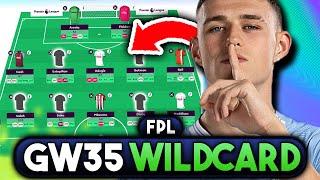 FPL GAMEWEEK 35 WILDCARD | BEST WILDCARD TEAM FOR GW35 | Fantasy Premier League Tips 2023/24