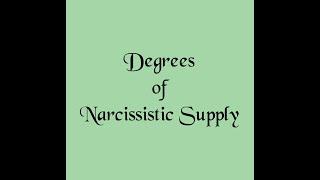 Degrees of Narcissistic Supply