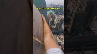 Terrifying Skyscraper Climb Down  #shorts