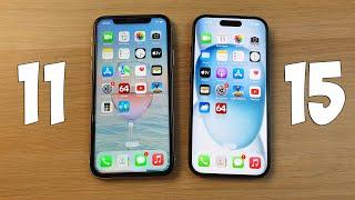 IPHONE 11 VS IPHONE 15 - ЧТО ИЗМЕНИЛОСЬ ЗА 4 ГОДА? ПОЛНОЕ СРАВНЕНИЕ!