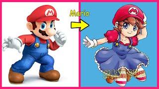  Super Mario Characters GENDER SWAP @WANAPlus
