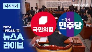 [다시보기] ‘與 추천 배제’ 상설특검안…野 주도로 법사위 통과 | 2024년 11월 28일 뉴스A 라이브