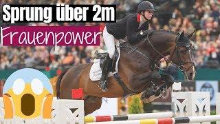 Frauenpower  | Sprung über 2 Meter  | Kendra Claricia Brinkop & Cordynox | Partner Pferd Leipzig