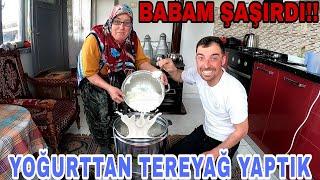 ANNEME TEREYAĞ MAKİNASI ALDIK~BABAM ŞASIRDI!!!!!