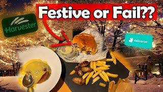 Real FESTIVE Menu? – Harvester | Food Review Fridays