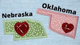 Nebraska and Oklahoma Free State Applique Designs - Embroidershoppe.com