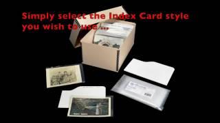 Acid-Free Index Cards Used to Organize Photo’s