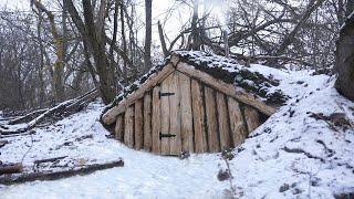 Building complete winter anglers dugout