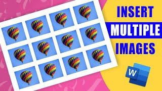 Insert multiple images into word - FAST