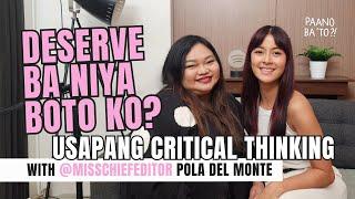 Usapang Candidates, Campaigns and Critical Thinking