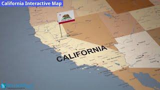 Where is California in the US and and Cities Map of California