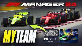 CREATE A TEAM - F1 Manager 24 Career: FIRST HOUR GAMEPLAY | FULL Customisation & More