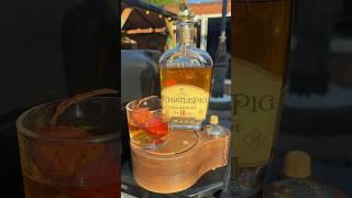 Smoked WhistlePig Whiskey & crispy bacon  #mancavebartender