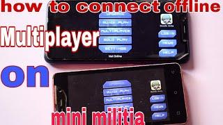 How to Connect Offline Multiplayer in Mini militia Wi-Fi and Hotspot tutorial on android gameplay