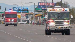 PHXFD. Engine, Hazmat 4 & Battalion 5 Responding