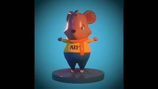 Fat Mouse ( practicing 3D modeling by Blender )