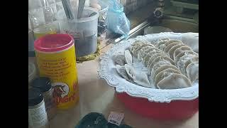 home made lekkere gevulde rund gahakt dumpling ,dumpling daging sapi mantap 