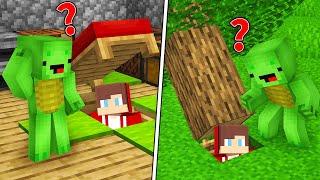 JJ Pranked Mikey With SECRET ENTRANCES in Minecraft (Maizen)